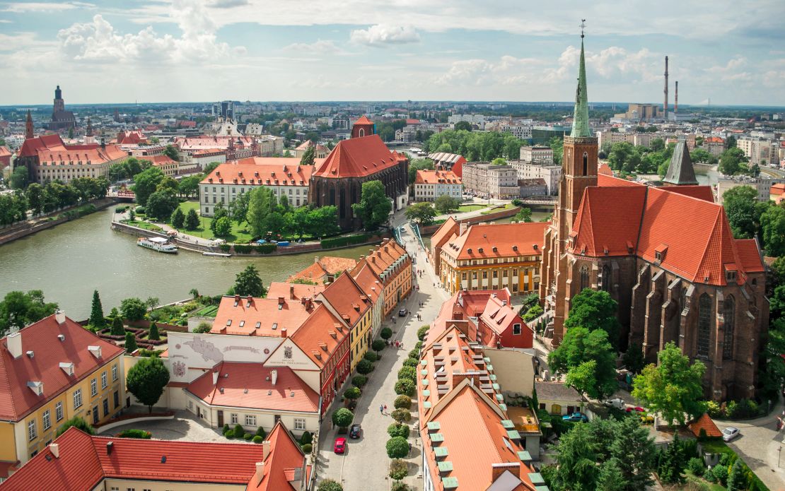  Wroclaw, Poland, boasts superb architecture.