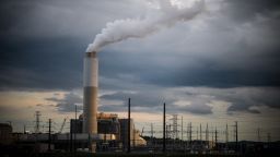 Emissions rise from the Duke Energy Corp. coal-fired Asheville Power Plant ahead of Hurricane Florence in Arden, North Carolina, U.S., on Thursday, Sept. 13, 2018. Hurricane Florences wrath hit the North Carolina coast, but the full effects of the storm, still centered 100 miles from shore, are yet to come. Photographer: Charles Mostoller/Bloomberg via Getty Images