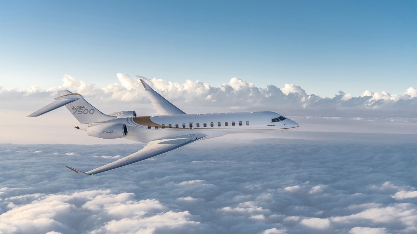 <strong>Bombardier Global 7500:</strong> Bombardier's new Global 7500 long-range business jet recently entered service. 