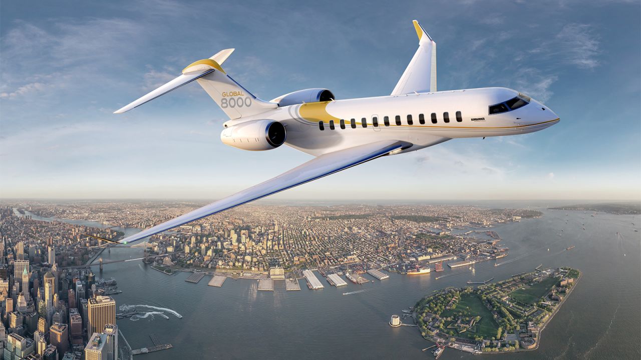 <strong>Bombardier Global 8000: </strong>The Global 7500 also has a longer-range sister craft, the Global 8000. 