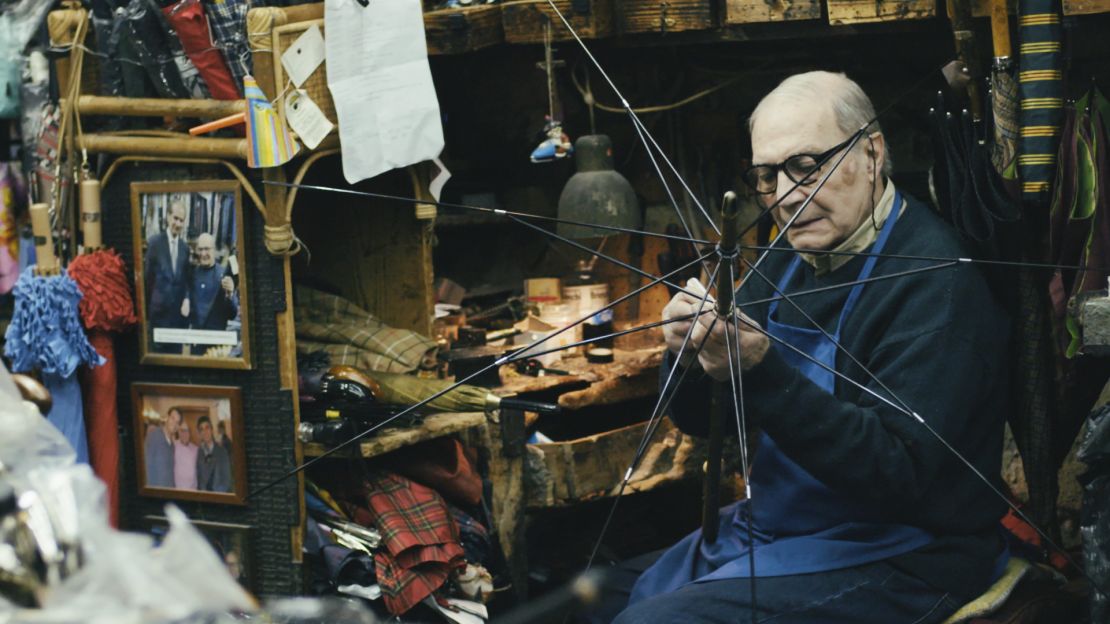 From start to finish, the process of making a Talarico umbrella can take five months. 
