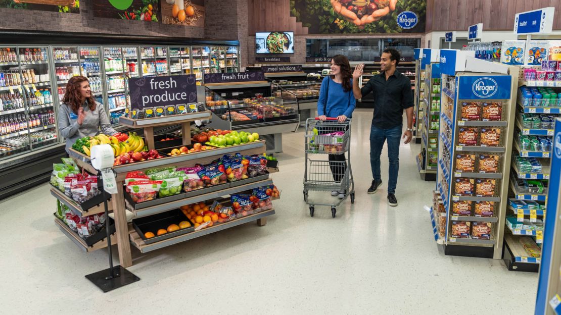 Kroger will open mini "Kroger Express" stores inside 13 Walgreens with meat, produce, and frozen foods.