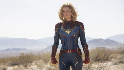 Brie Larson plays the title role in "Captain Marvel," which is due in theaters on March 8.