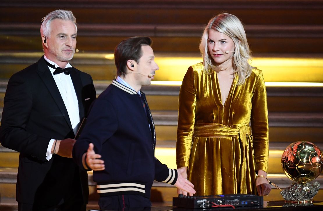 French DJ and co-host Martin Solveig has apologized to Hegerberg after asking her: "Do you know how to twerk?"