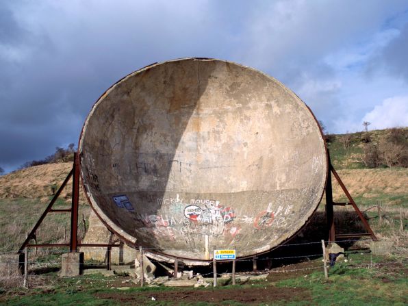 An acoustic mirror near Hythe, Kent, south-east of England.