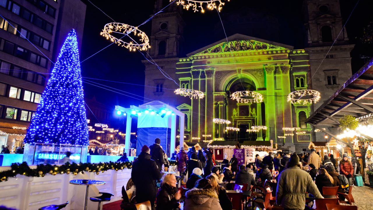 <strong>St. Stephen's Basilica Christmas market: </strong>Featuring over 160 stalls, the winter market at St. Stephen's Basilica is a top draw during the festive period.