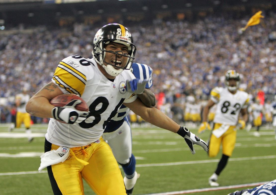 Hines Ward's Pittsburgh Steelers were the first team to win three straight road games and win the Super Bowl.