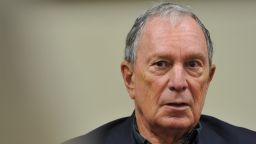 Former New York City Mayor Michael Bloomberg meets with local business owners and local activists after he toured the Paulson Electric Company on December 4, 2018 in Cedar Rapids, Iowa.