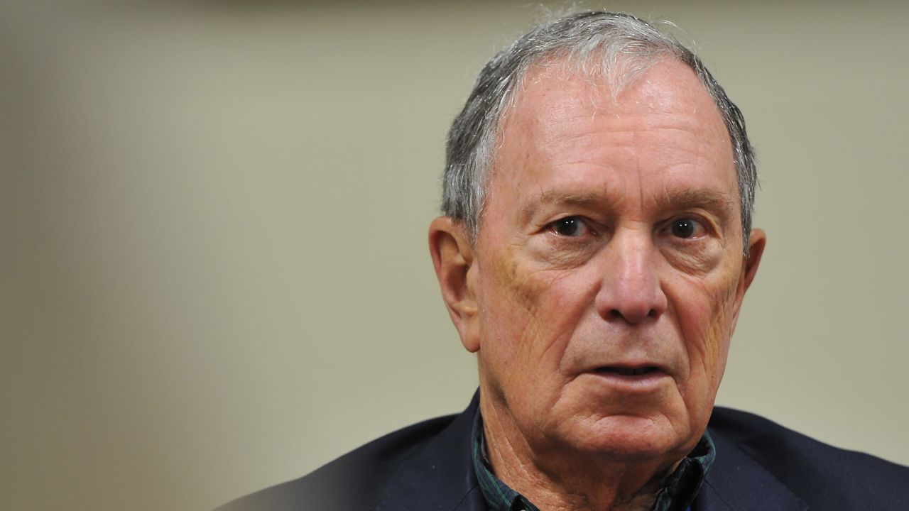 Former New York City Mayor Michael Bloomberg meets with local business owners and local activists after he toured the Paulson Electric Company on December 4, 2018, in Cedar Rapids, Iowa.