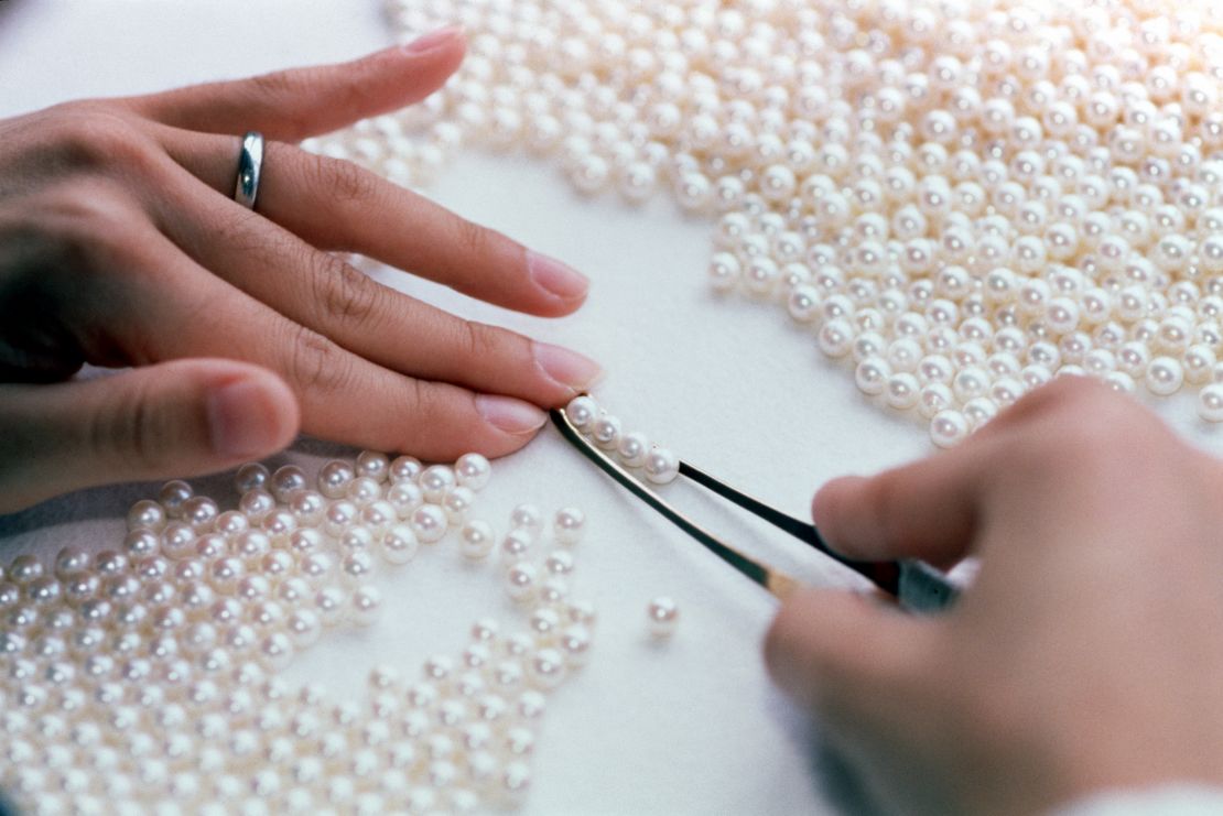 The jeweler's ability to produce pearls of uniform size, shape, color and luster is helped by owning its own farms and closely controlling the production process.