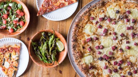 The Infatuation's pick for the best NYC-style Pizza is an Italian joint called South Town pie.