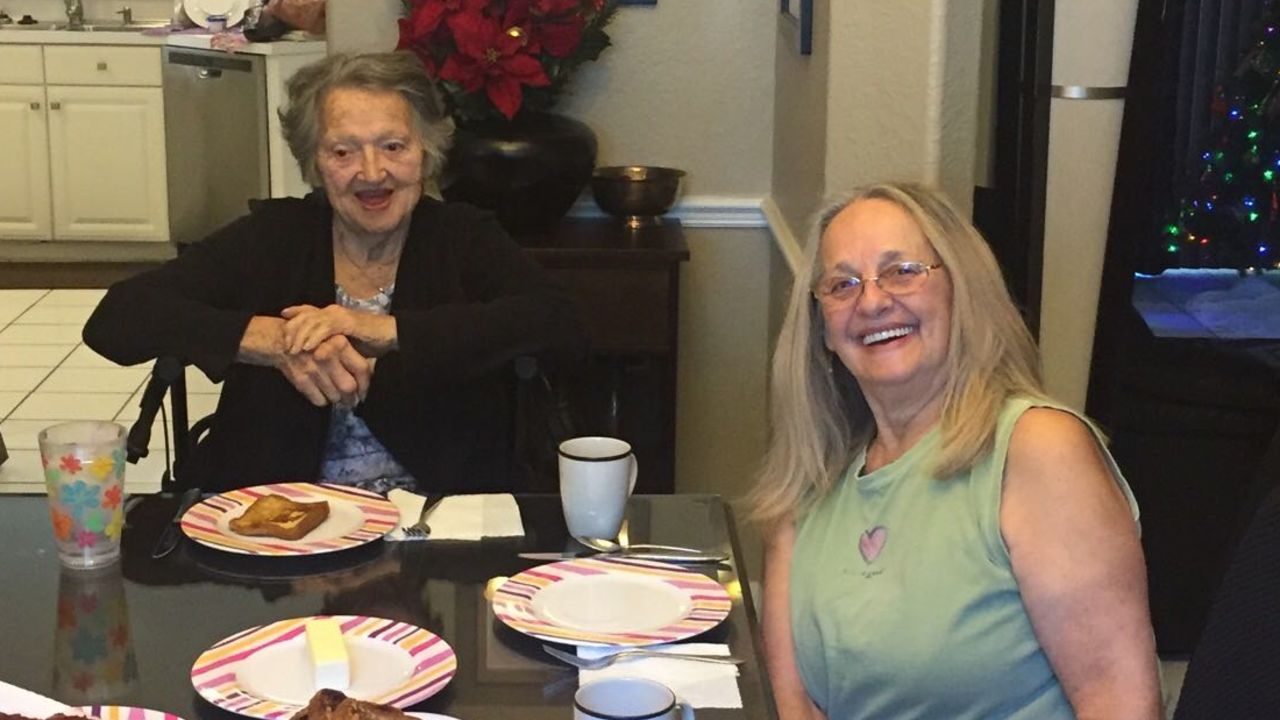 Genevieve Purinton, 88, and her daughter Connie Moultroup, 69, met on Monday and have spent the past few days together. 