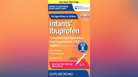 Infant ibuprofen sold by Family Dollar was recalled, as well as brands sold by Walmart and CVS.