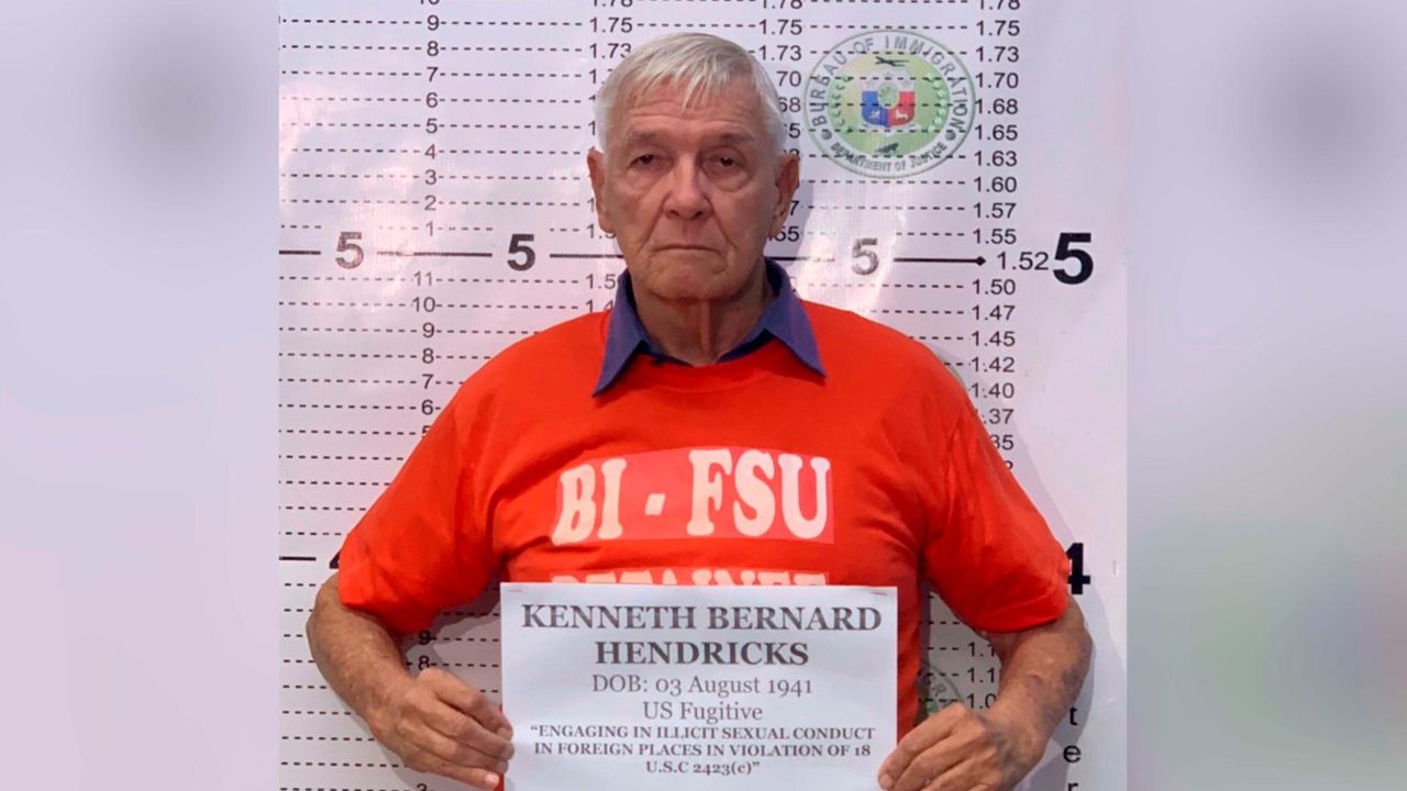 The Rev. Kenneth Bernard Hendricks was arrested in the Philippines on Wednesday.