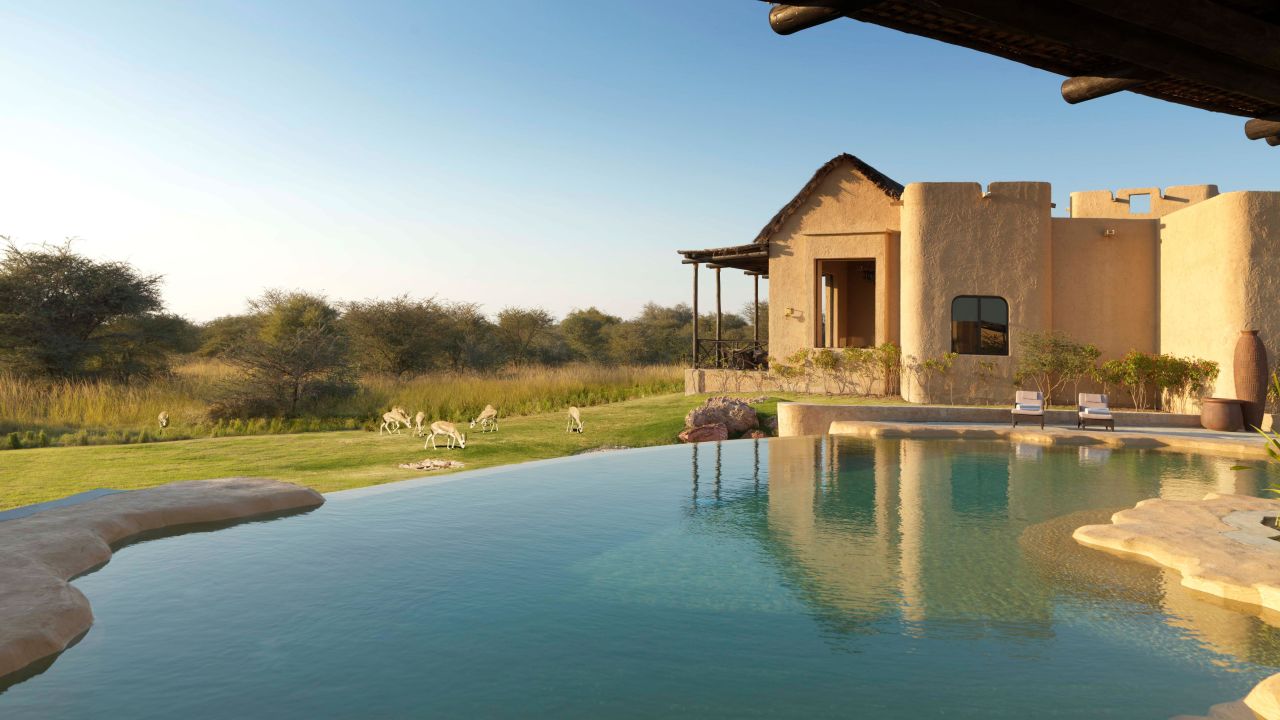 The five-star Anantara Sir Bani Yas Island Resort.
