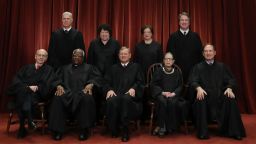 WASHINGTON, DC - NOVEMBER 30: United States Supreme Court (Front L-R) Associate Justice Stephen Breyer, Associate Justice Clarence Thomas, Chief Justice John Roberts, Associate Justice Ruth Bader Ginsburg, Associate Justice Samuel Alito, Jr., (Back L-R) Associate Justice Neil Gorsuch, Associate Justice Sonia Sotomayor, Associate Justice Elena Kagan and Associate Justice Brett Kavanaugh pose for their official portrait at the in the East Conference Room at the Supreme Court building November 30, 2018 in Washington, DC. Earlier this month, Chief Justice Roberts publicly defended the independence and integrity of the federal judiciary against President Trump after he called a judge who had ruled against his administration's asylum policy "an Obama judge." "We do not have Obama judges or Trump judges, Bush judges or Clinton judges," Roberts said in a statement. "What we have is an extraordinary group of dedicated judges doing their level best to do equal right to those appearing before them. That independent judiciary is something we should all be thankful for." (Photo by Chip Somodevilla/Getty Images)