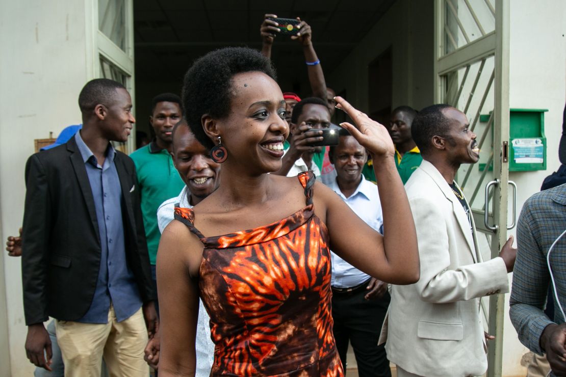 Diane Rwigara leaves Kigali's High Court after her acquittal last December. 
