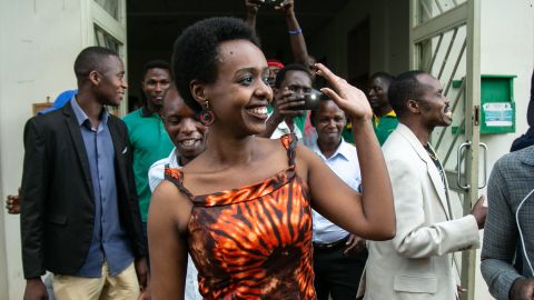 Diane Rwigara leaves Kigali's High Court after her acquittal on December 6.