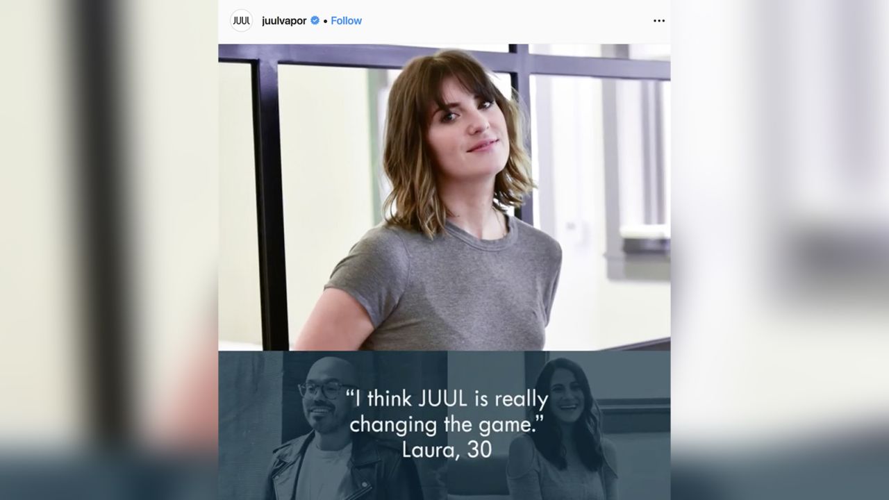 An image from Juul's Instagram, archived by Stanford Research into the Impact of Tobacco Advertising.