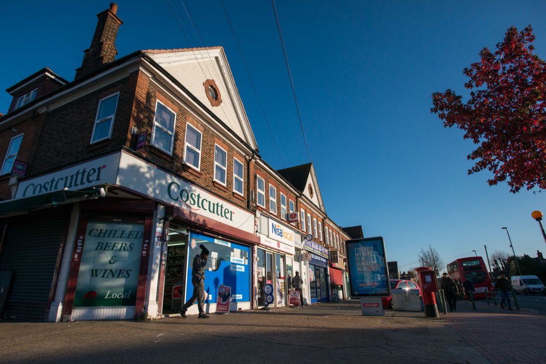 Jermaine Goupall was stabbed near this shop where other boys, who were being chased by the gang, had taken shelter.