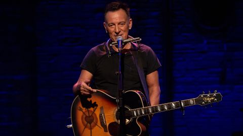 Bruce Springsteen in his one-man Broadway show, which ran for 14 months.