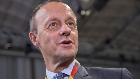 Friedrich Merz arrives at the federal executive board meeting on December 7, 2018 in Hamburg, Germany.