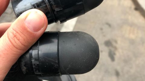 Rubber bullets found on the Avenue de Friedland on Saturday in Paris.