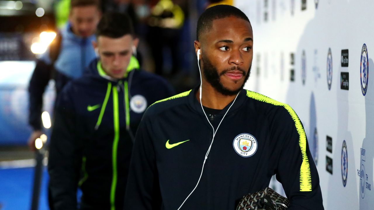 Raheem Sterling played in Manchester City's 2-0 defeat by Chelsea at Stamford Bridge on Saturday.