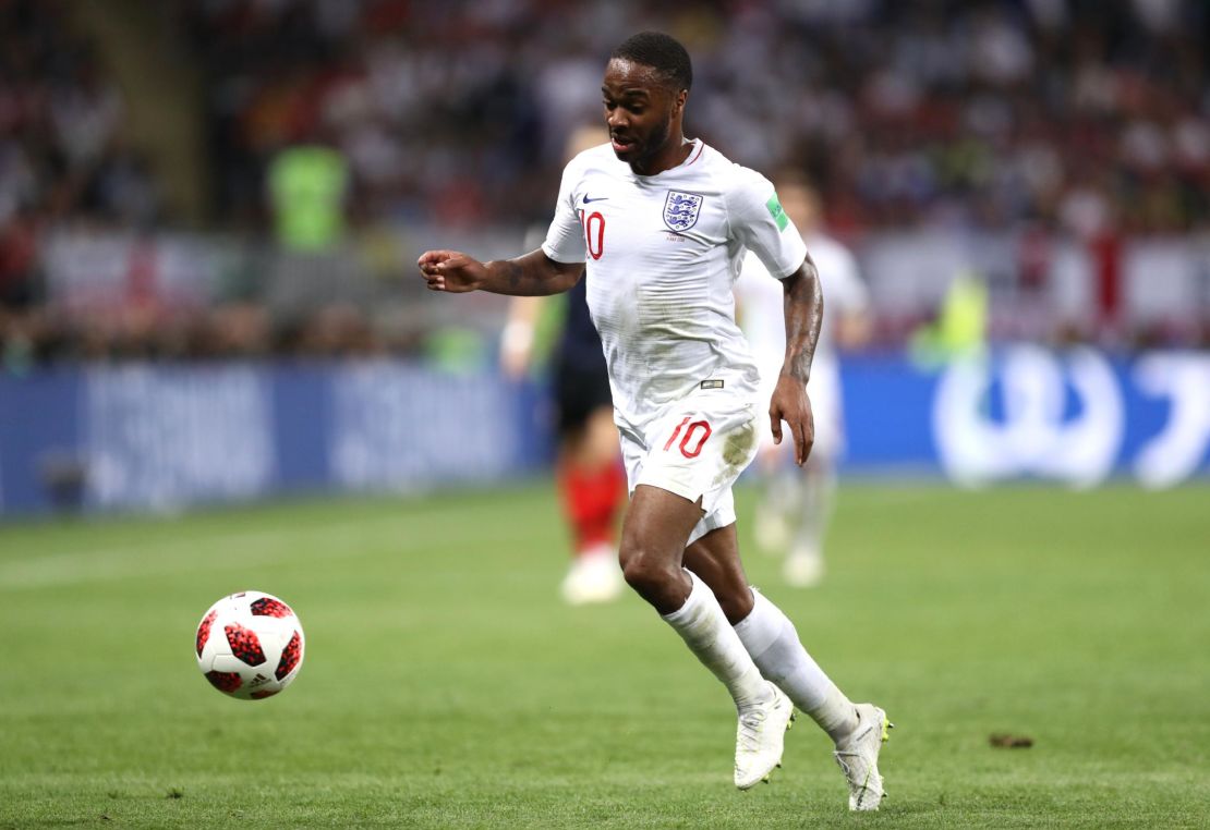 Raheem Sterling was part of the England squad that reached the World Cup semifinals earlier this year.