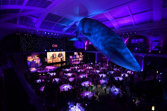 The American Museum of Natural History's "Whale Room" hosts the 2018 "CNN Heroes: An All-Star Tribute."