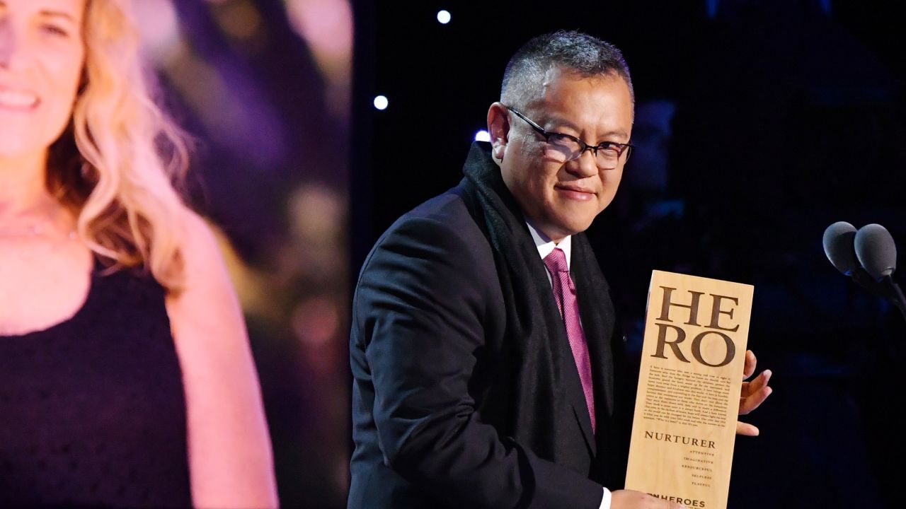 NEW YORK, NY - DECEMBER 09:  2018 CNN Hero Dr. Ricardo Pun-Chong acceots an award onstage during the 12th Annual CNN Heroes: An All-Star Tribute  at American Museum of Natural History on December 9, 2018 in New York City.  (Photo by Mike Coppola/Getty Images for CNN)