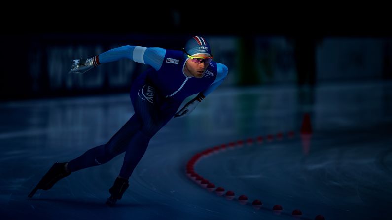 Havard Bokko of Norway competes in the Men's 1500m during ISU World Cup Speed Skating on Saturday, December 8 in Tomaszow Mazowiecki, Poland.