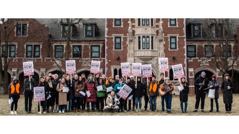 Grinnell students protest on December 7, 2018. (Photo credit: Paul Chan) 