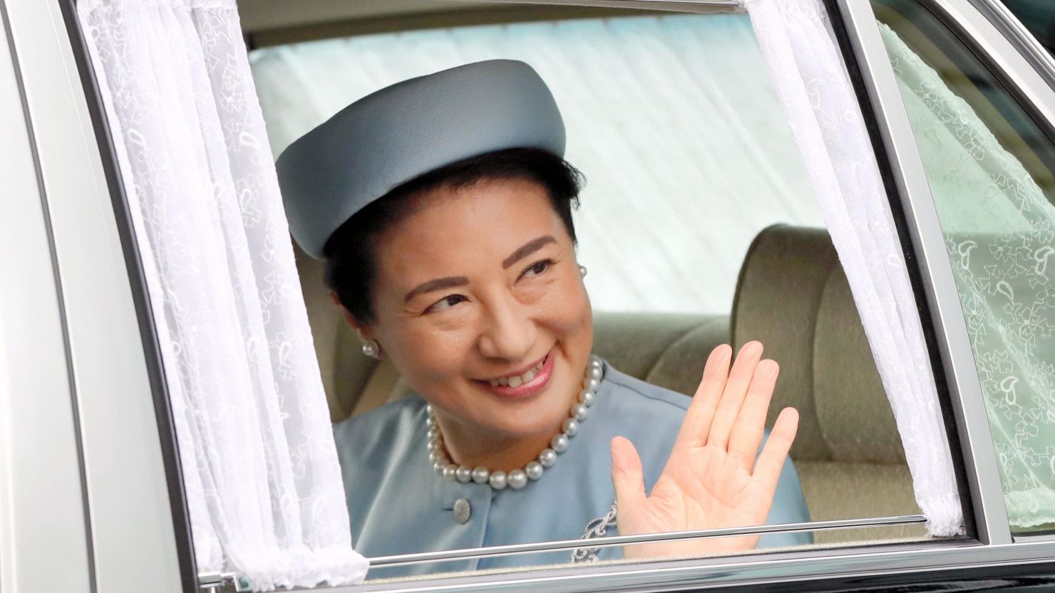Crown Princess Masako is seen arriving at the Imperial Palace as she turns 55 on Sunday in Tokyo.