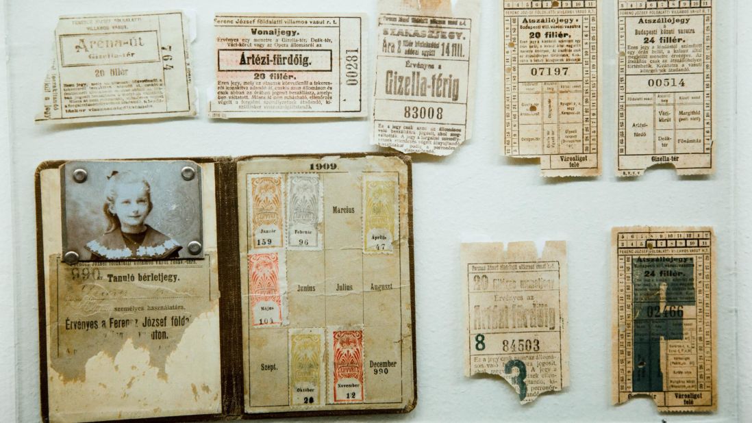 <strong>Ancient fares: </strong>Metro tickets dating back 100 years are on display at the museum, which opened in 1975.