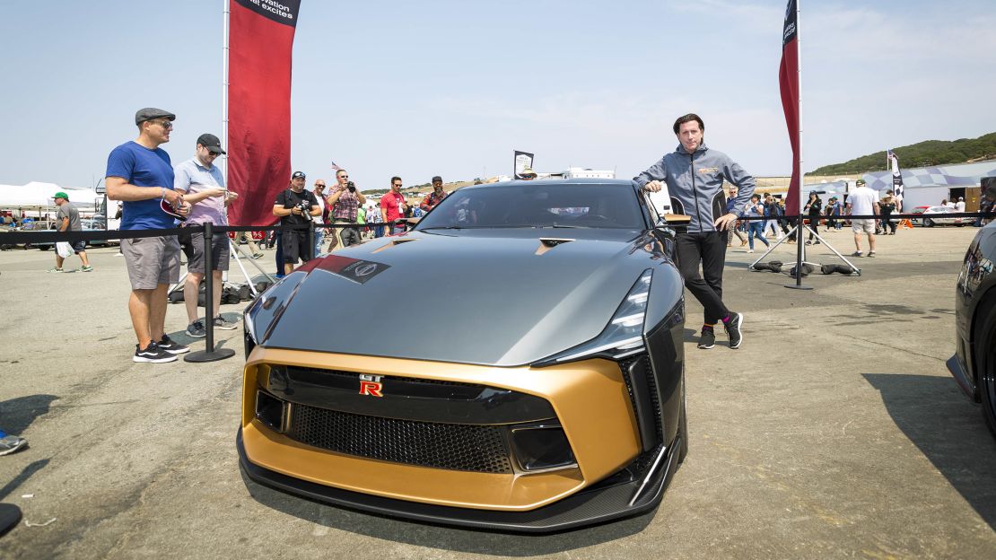 Nissan designer Alfonso Albaisa with the original Nissan GT-R50.