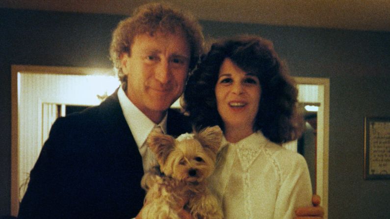 Wilder and Radner pictured with their dog, Sparkle.