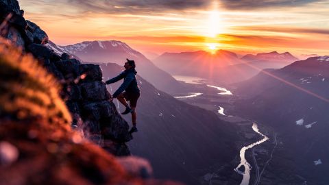 Kilian Jornet climbing sunset mountains Summits Of My Life