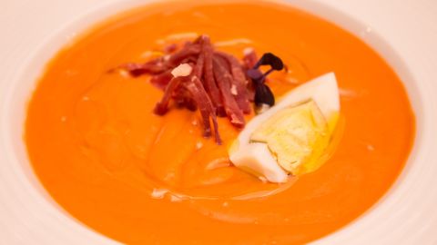 Casa Pepe, a restaurant in Cordoba with a rooftop terrace offering stunning city views, is known for its salmorejo cordobés con huevo y jamón — a cold soup made from pureed tomatoes, bread, garlic and olive oil.