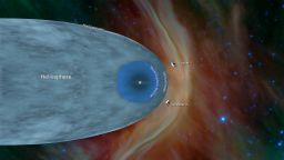 This illustration shows the position of NASA's Voyager 1 and Voyager 2 probes, outside of the heliosphere, a protective bubble created by the Sun that extends well past the orbit of Pluto. Credits: NASA/JPL-Caltech