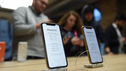 LONDON, ENGLAND - OCTOBER 26:  General view of customers at the Apple Covent Garden re-opening and iPhone XR launch at Apple store, Covent Garden on October 26, 2018 in London, England.  (Photo by Stuart C. Wilson/Getty Images)