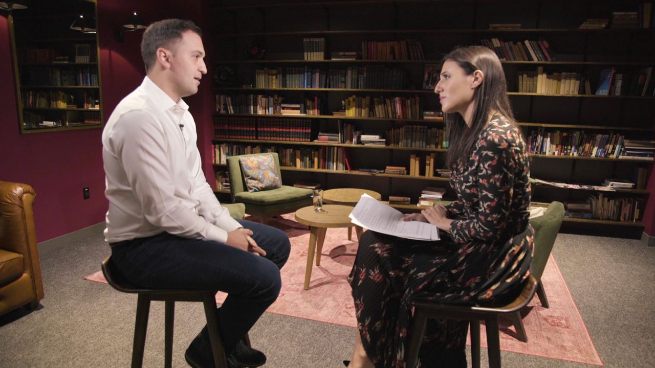 Lyft co-founder and president John Zimmer with CNN's Laurie Segall