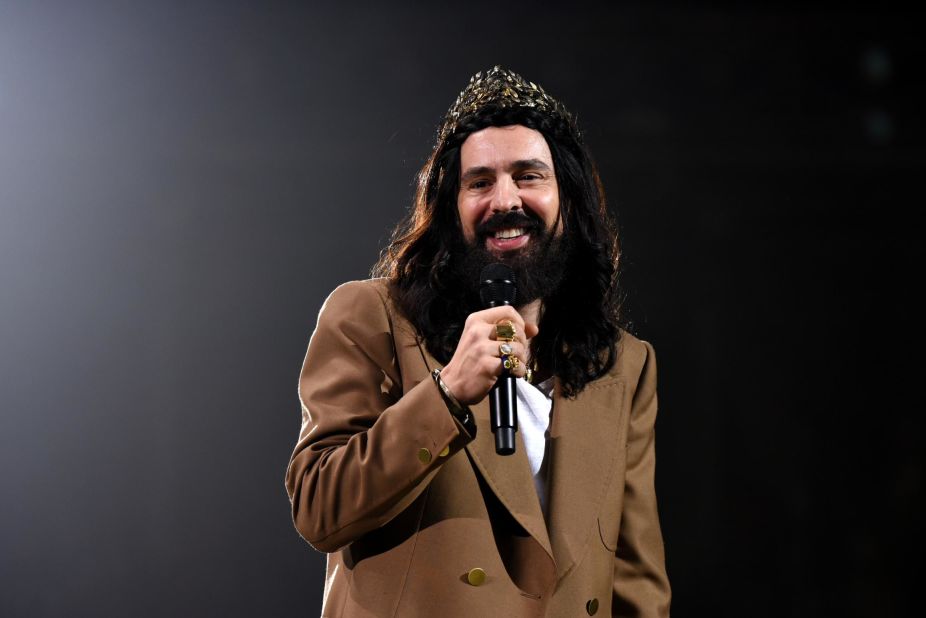Alessandro Michele for Gucci was the winner of Brand of the Year on stage during The Fashion Awards 2018.
