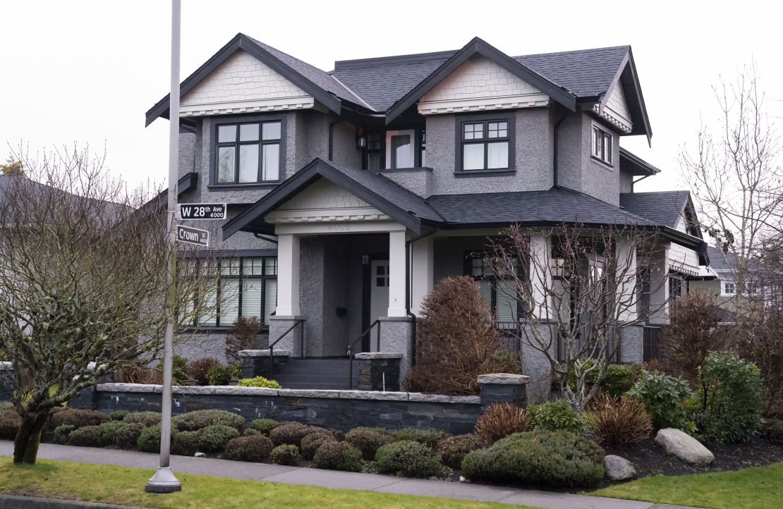 A Vancouver home reported to be owned by Meng Wanzhou and her husband.