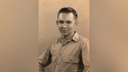 Former SS guard Johann Rehbogen, pictured in 1945 when he was a prisoner of war in the US. Credit: Johann Rehbogen family archive.