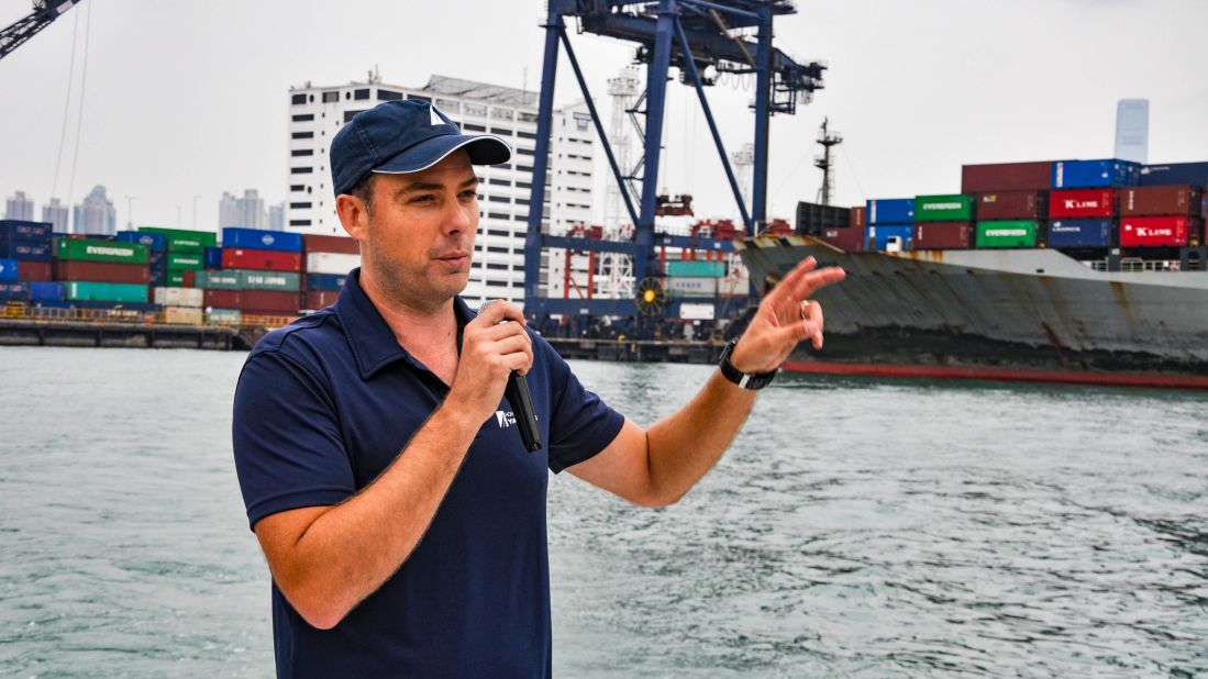 <strong>Hong Kong Yachting tours:</strong> James Hargraves is a container industry insider, working in the Hong Kong port when he's not running tours of it.
