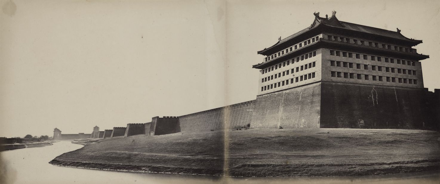 A panoramic view of Beijing's city walls, almost all of which have since been destroyed.