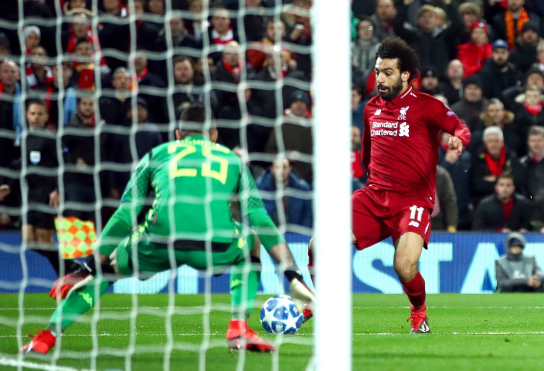 Mo Salah scored the only goal of the game in the first half. 