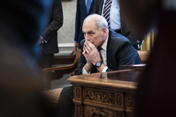 Who will replace Kelly as chief of staff and be left to help manage Trump is a very open and important question. His concerned, <a  target="_top" href="/newspapers?url=https://www.cnn.com/videos/politics/2017/08/16/john-kelly-reaction-president-trump-speech-orig-alee.cnn" target="_blank">intent, face-in-hands expressions during Trump events have been scrutinized before</a>. Now, as a short-timer, pushed out by an unhappy boss, what must he be thinking about his service at the White House?