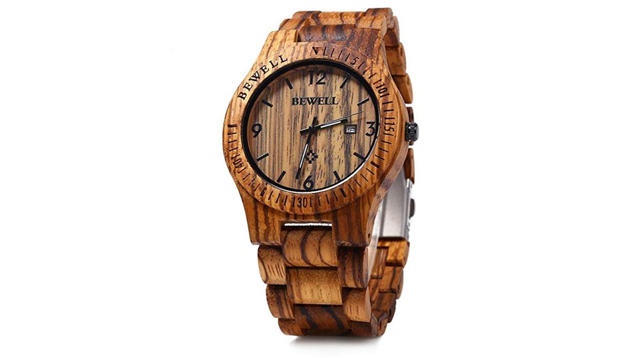 <strong>Fashionable gifts for dad: The watch</strong><br />Bewell W086B Mens Wooden Watch ($29.99; <a href="https://amzn.to/2S7AicE" target="_blank" target="_blank">amazon.com</a>)<br />